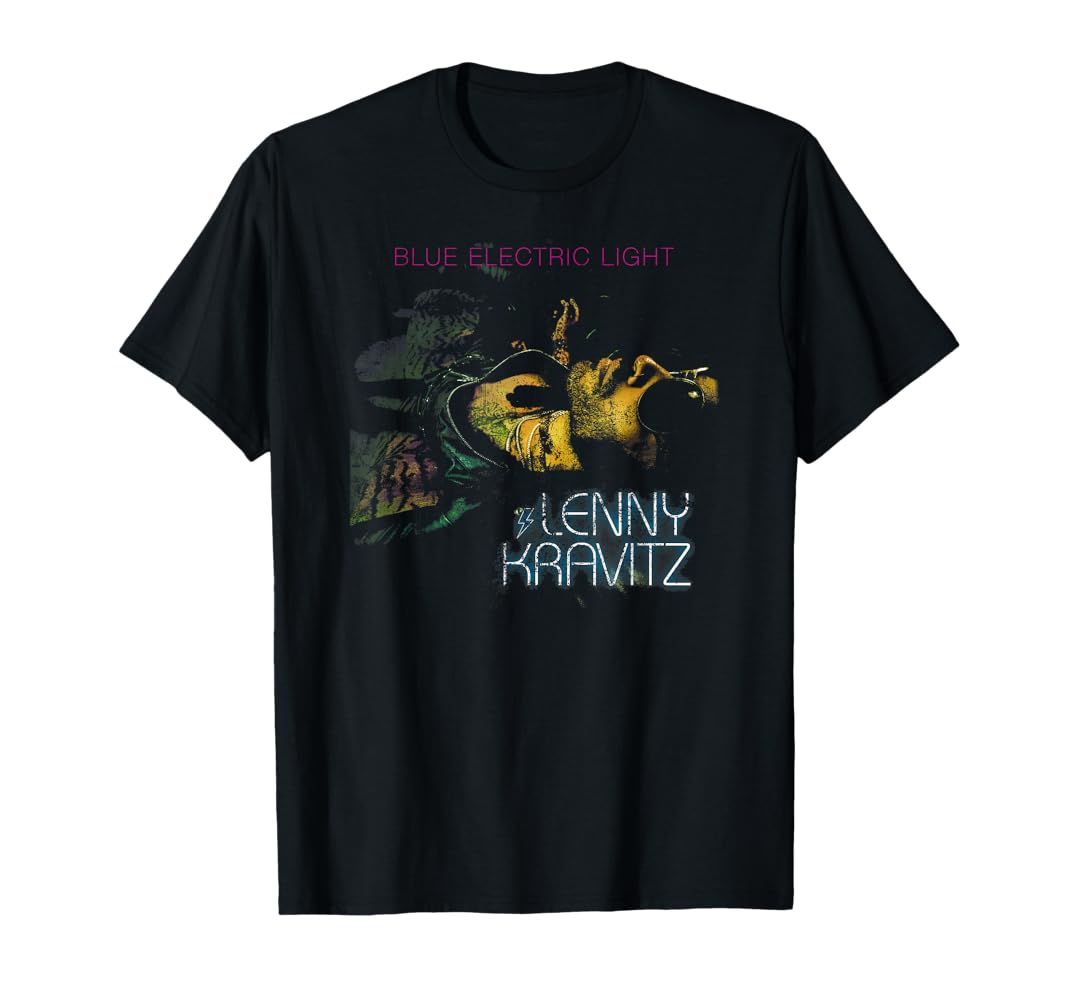Amazon.com: Lenny Kravitz - Blue Electric Light T-Shirt